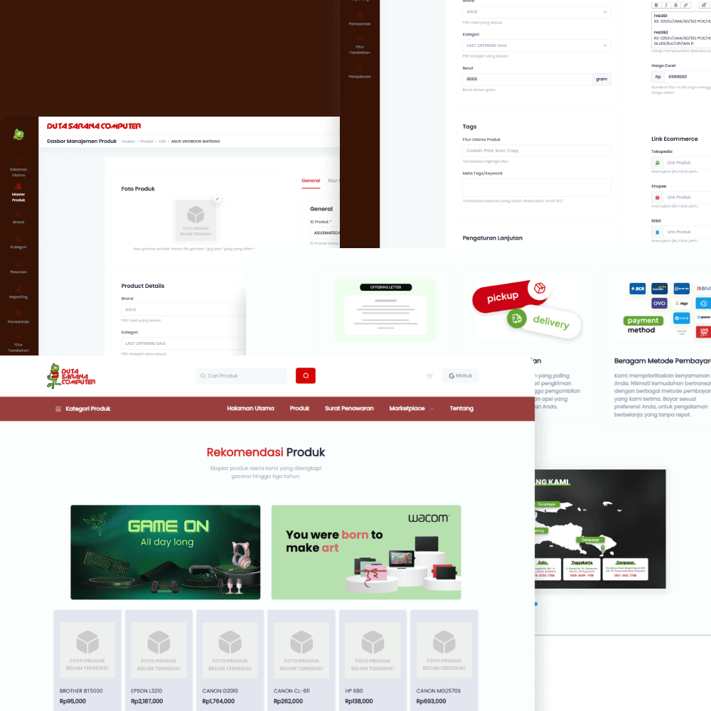 Duta Sarana Computer - E-Commerce Website